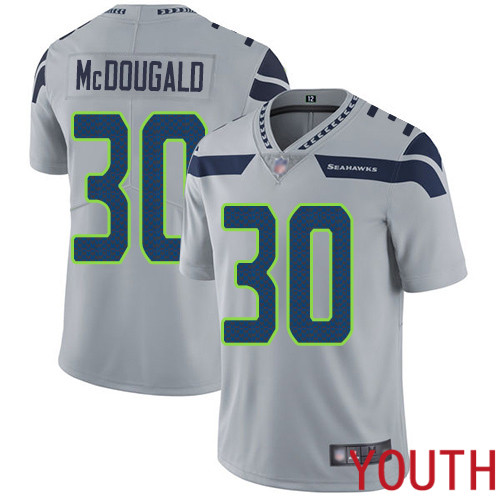 Seattle Seahawks Limited Grey Youth Bradley McDougald Alternate Jersey NFL Football 30 Vapor Untouchable